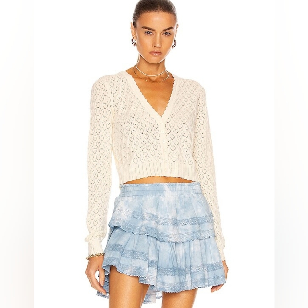 LoveShackFancy Janie Cropped Cardigan